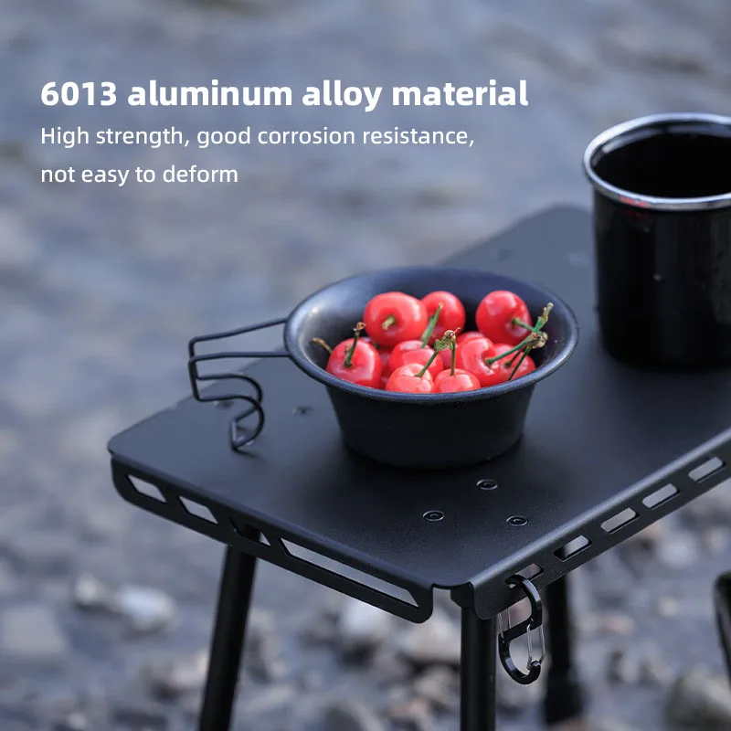 BLACKDOG 2 In 1 Tactical Folding Table Ultralight Portable Stool Outdoor Camping Aluminum Alloy Multifunctional Chair