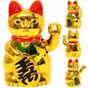 Fortune for Cat Chinese Ornaments Plastic Material Home Decor for Wealth Money D0LD 6