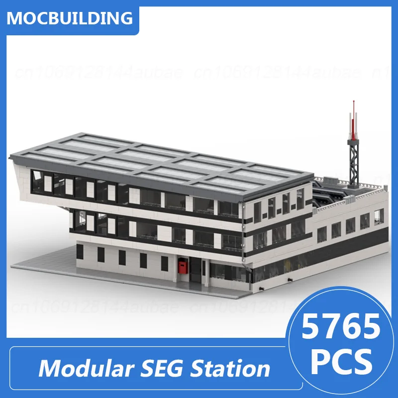 

Модульные строительные блоки SEG Station Moc, сборные блоки «сделай сам», архитектура, демонстрация, коллекция, креативные образовательные рождественские игрушки, подарки