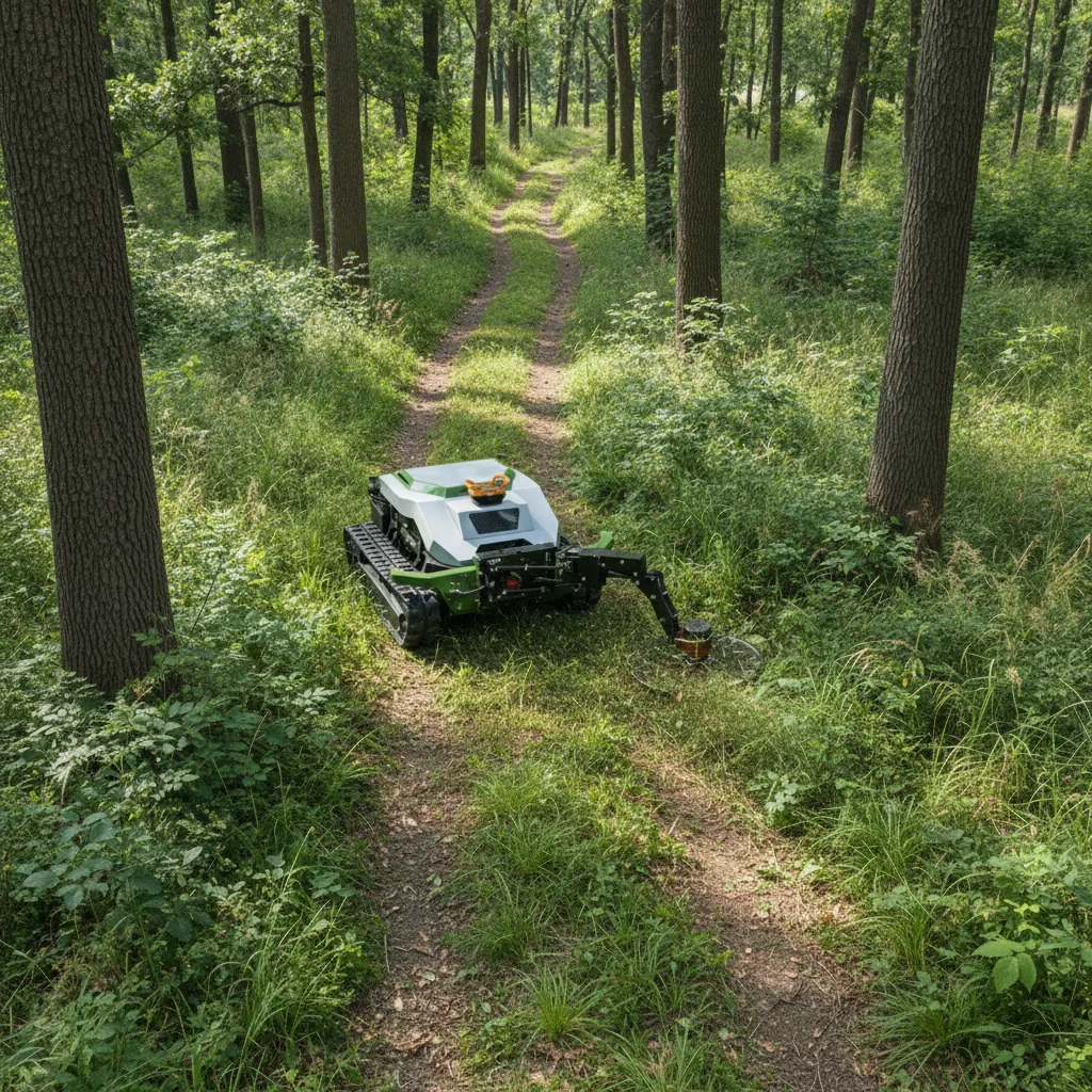 2025 Ferngesteuerter Raupenmäher für jedes Gelände – Hangmäher und Rasenmähmaschine für Garten, Bauernhof und Obstgarten