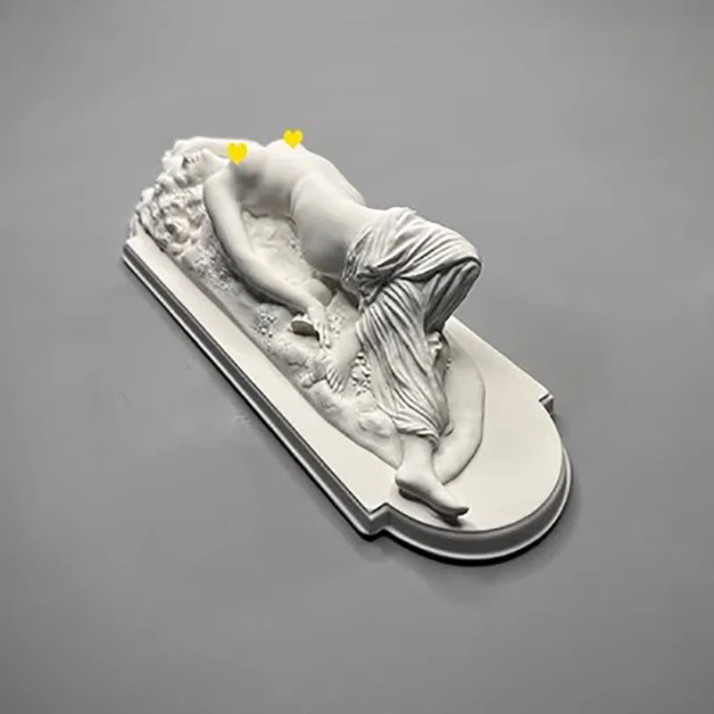 Nordic Retro Embossed Roman European Character Sculpture, Plaster Statue, Home Decoration, Art Desktop Decoration