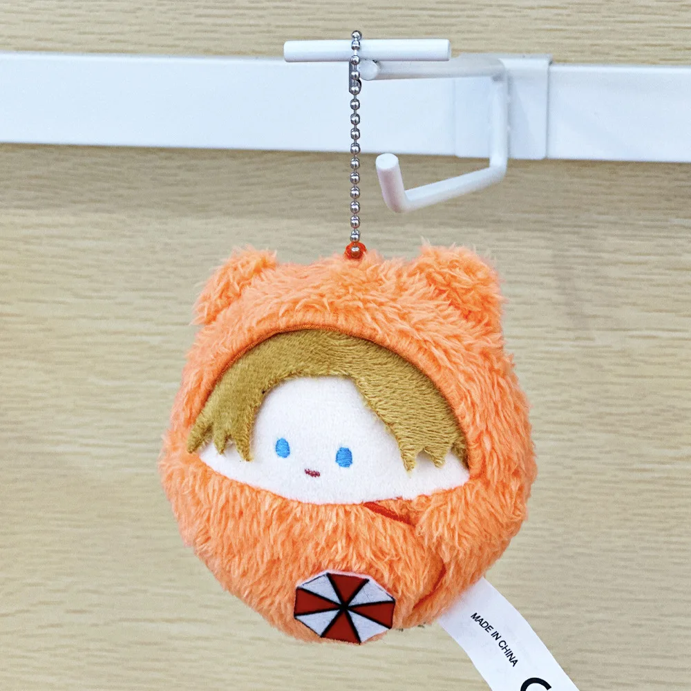 10cm Resident Evil Leon S. Kennedy Plush Toy Soft Stuffed Keychain
