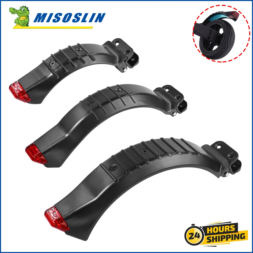

For Carbon Fiber Electric Scooter Rear Tail Lamp Flashlight Mudguard Rear Brake Foot Brake Fenders 6.5/5.5/8 Inch Fender Cover