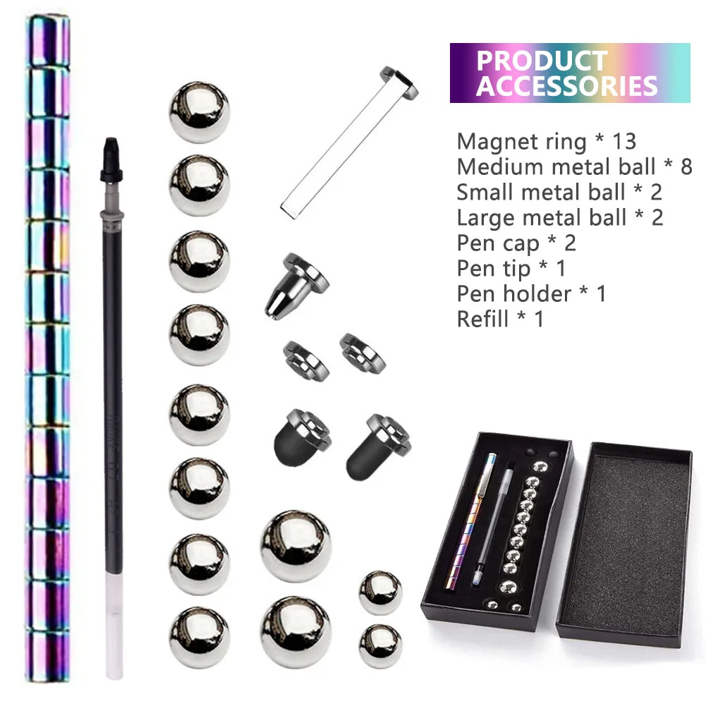 Stylo Magnétique Polaire Créatif en Métal avec Aimant Modulaire, Jouet à  Encre Soulignée, Fidgets Anti-Stress pour Garçon et Fille, Décompression -  AliExpress