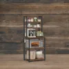 VASAGLE Coffee Bar, 6-Tier Kitchen Shelves with 6 Hooks, Baker’s Rack for Kitchen, Microwave Stand, Industrial 2