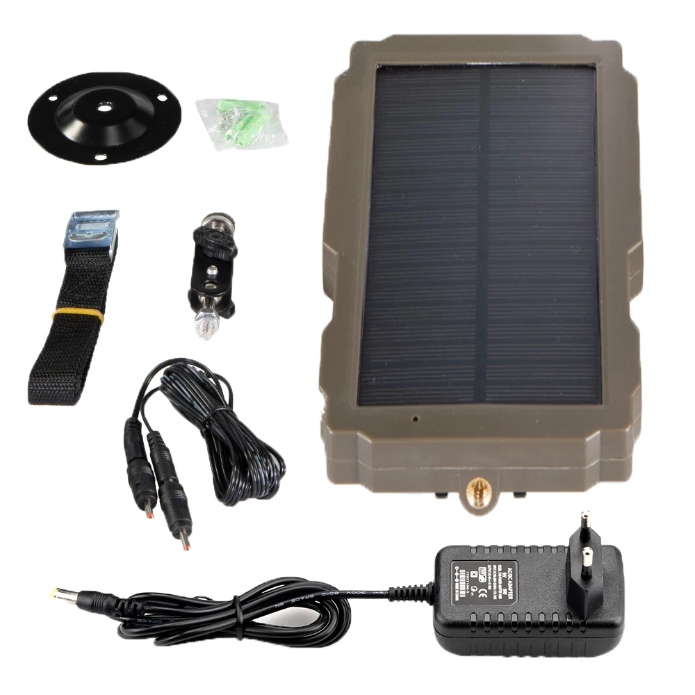 Solar Battery Charger Solar Panel Trail Camera Power Supply Charger Battery for Suntek 9V HC900 HC801 HC700 HC550 HC300 Series solar battery charger