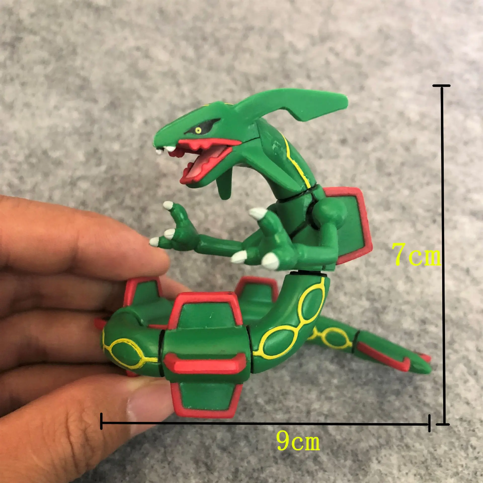 10pcs/lot Pokemon 7-9cm Dragon Plush Toy Mega Rayquaza Green And Shiny  Black Anime Action PVC Toys Figures - AliExpress