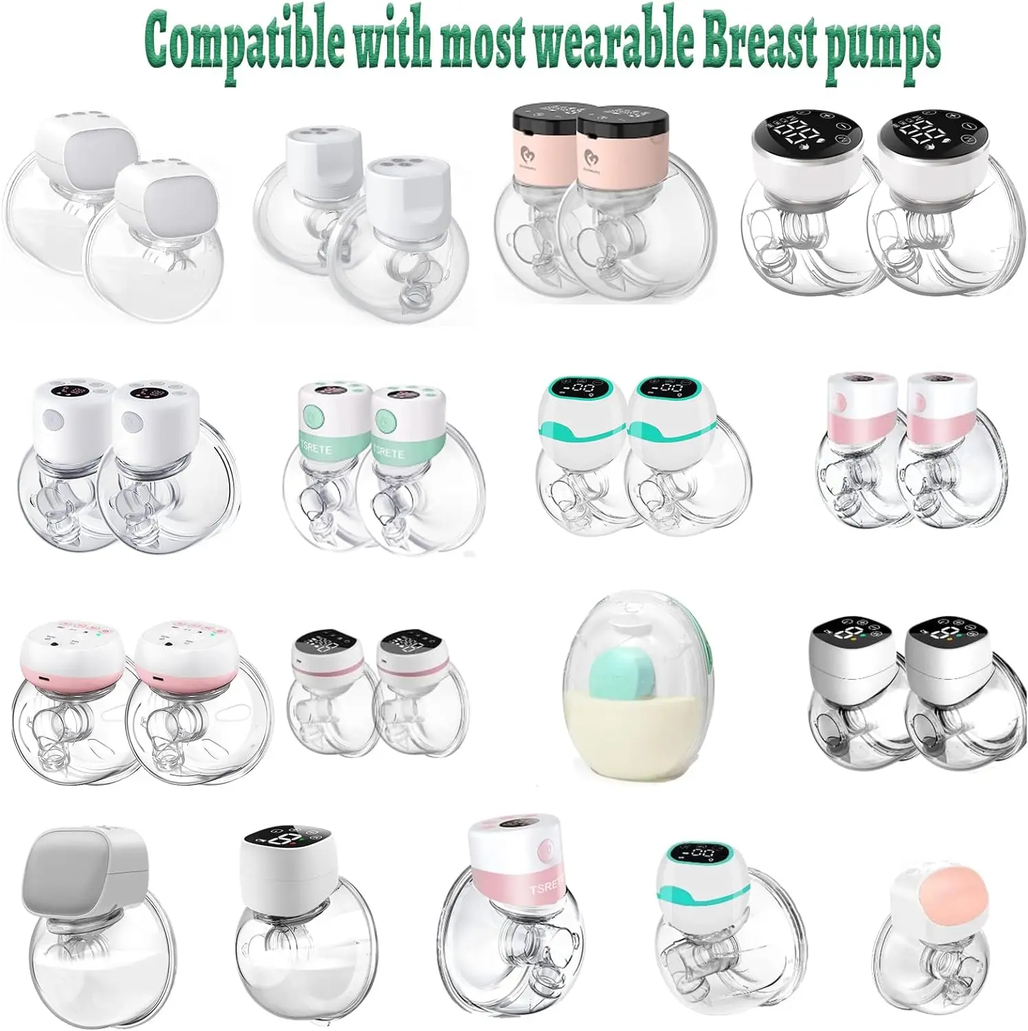 Flange Insert 17/19/21mm,Compatible with Medela/S9/S10/S12/S9pro/S12pro,Wearable Breast Pump Shield/Flange Inserts 5