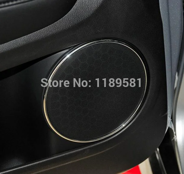 

For Honda VEZEL 2014 2015 2016 ABS Chrome Inside Interior Door Speaker Around Cover Trim Car Accessories Stickers