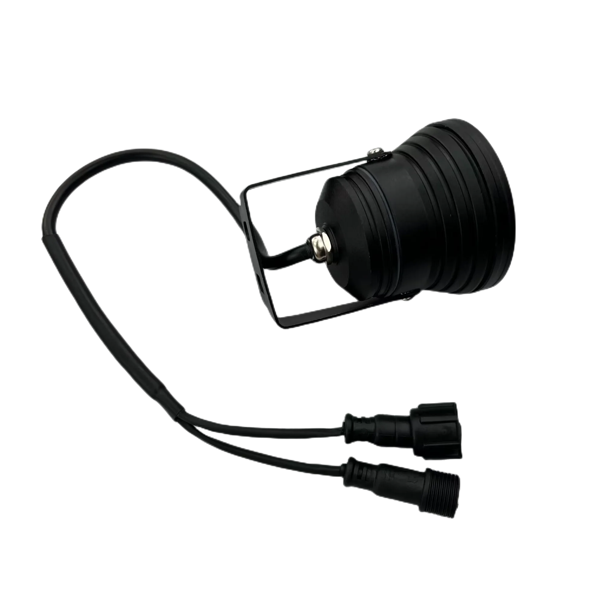 3W Smart Pixel LED WS2811 Controlled Spotlight Addressable IP67 RGB full color with 3 Core Pigtails Male Input Female Output