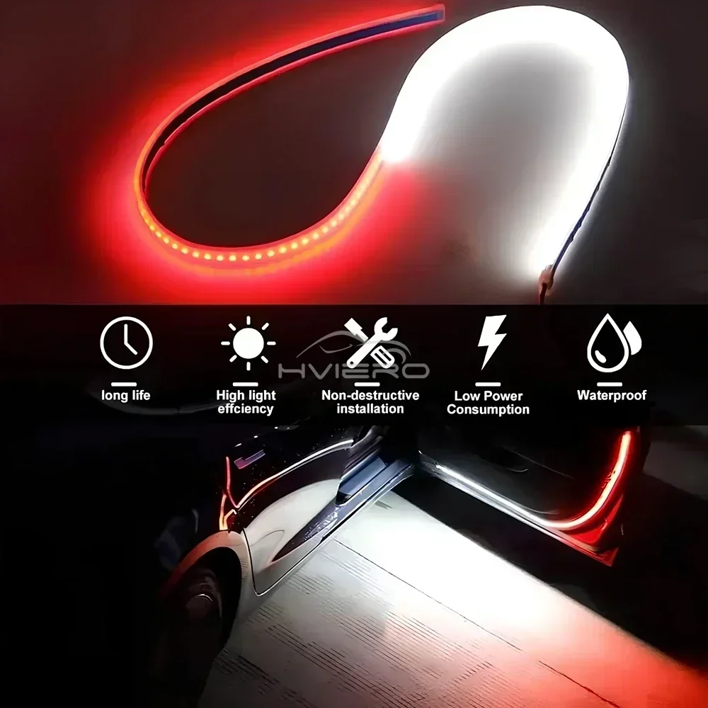 Car Door Opening Warning Led Strobe Light Welcome LED Safety Signal Lamps Waterproof Auto Decorative Ambient Lighting Universal led car lights,led car decorative lights,led car decoration lamp,car ambient lights,led lights