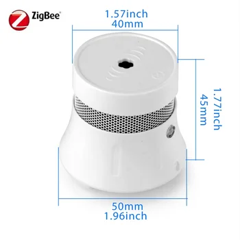 เครื่องตรวจจับควันไฟ WiFi Zigbee Tuya เซ็นเซอร์เตือนภัยควันไฟ ระบบป้องกันความปลอดภัย เครื่องเตือนภัยไฟไหม้สำหรับบ้าน 8