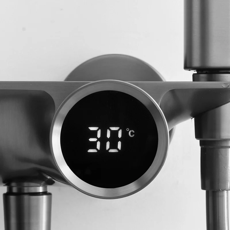 Household display Shower Set copper shower set supercharged waterfall shower bathroom mix water valve