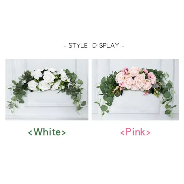 Megjeleníti Az Ünnepi Dekoráció Parti Fali Ünnepség Hamis Növényi Ív Mesterséges Virágvirág - Image 6