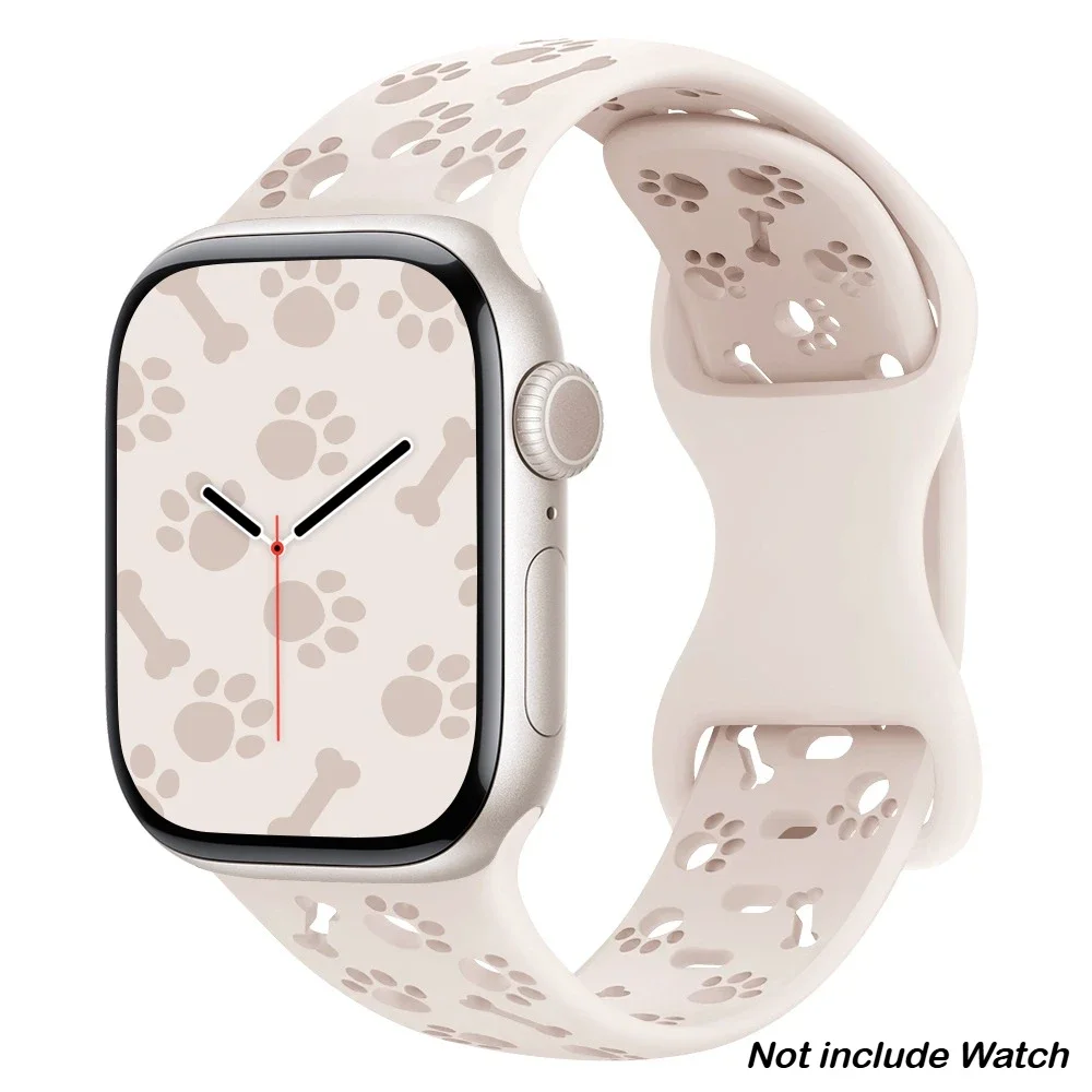 Dog Paw Sports Silicone Strap for Apple Watch – Stylish & Durable Bracelet