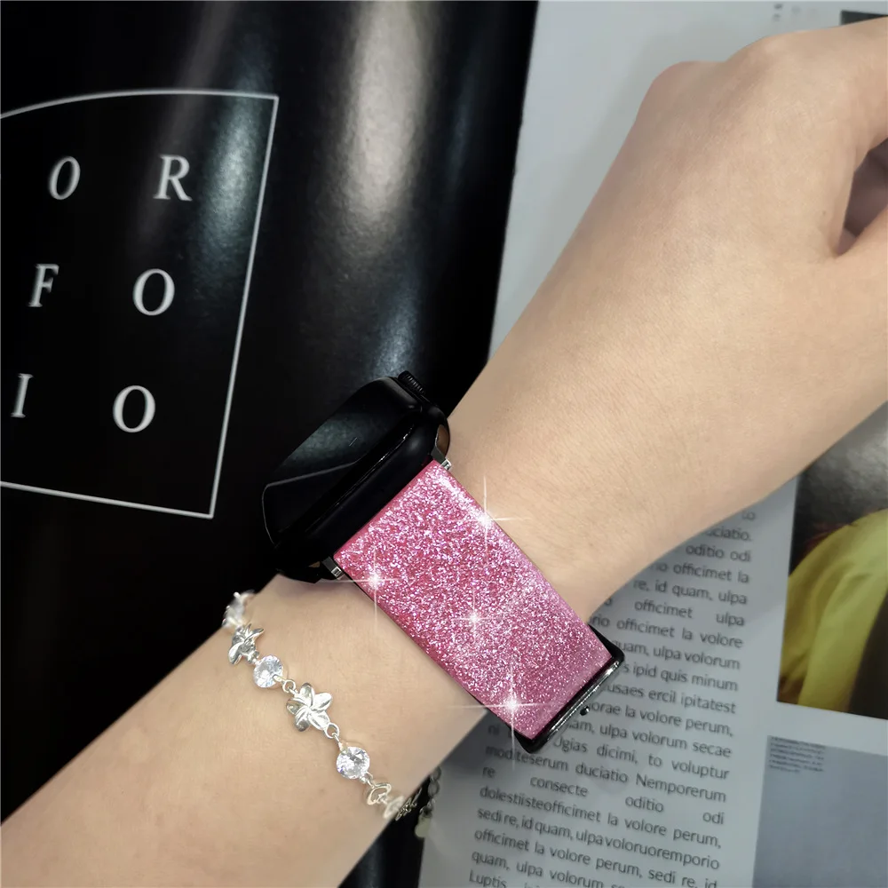 Iwatch Series Glitter Apple Watch Band 38mm Strap For Apple Watch