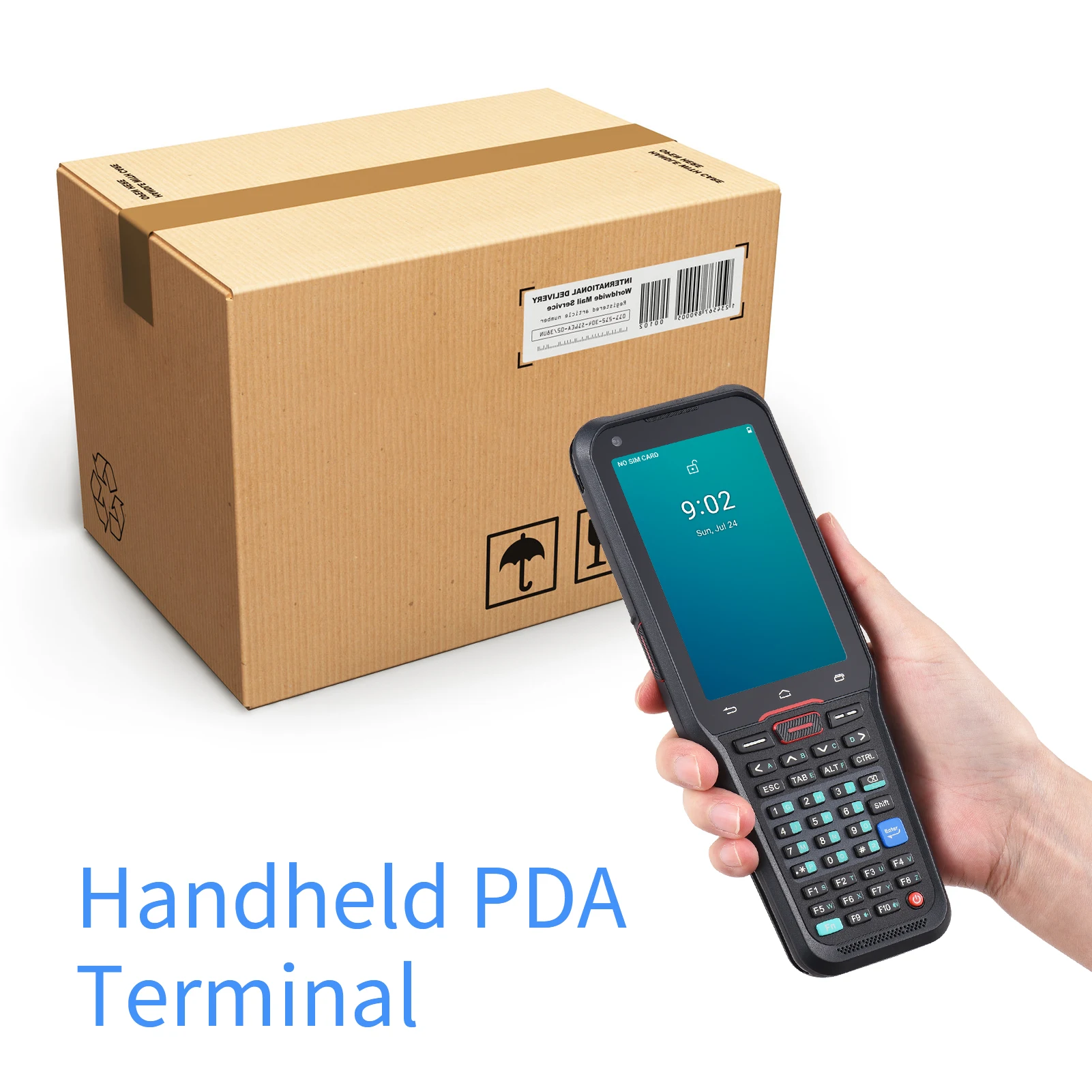 Android 10.0 1D Barcode Scanner Handheld Mobile Terminal PDA with Honeywell 5703 Scan Engine Support 1D/2D/QR Code Scaning