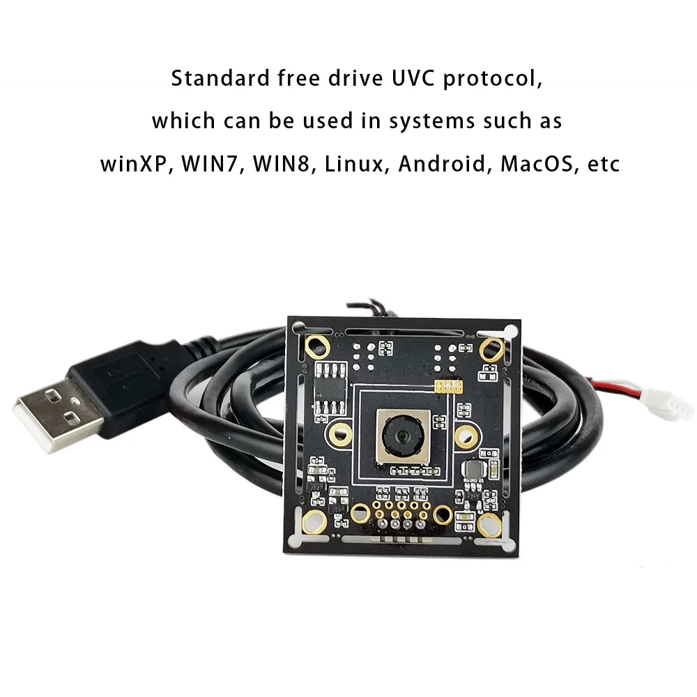 8MP IMX179 Sensor Autofocus PC Webcam USB2.0 Support UVC OTG Plug and Play 100 Degree No Distortion Lens 4K USB Video