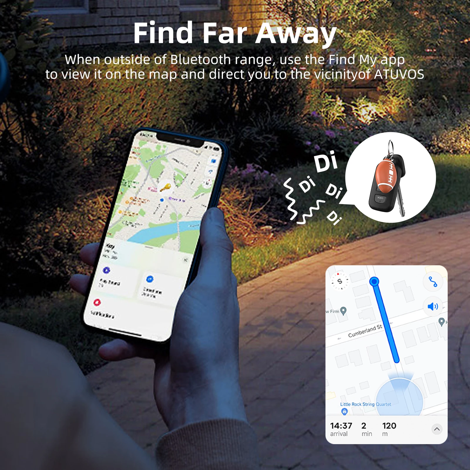 Smart Bluetooth GPS Tracker Work with Apple Find My APP ITag Anti Lost Reminder Device IP65 Waterproof Locator For Pets Finder