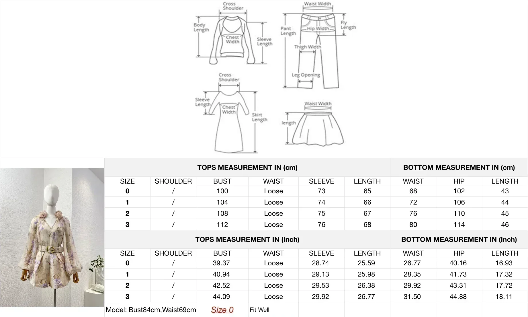 Appliques 2024 Women New Collection High Quality Floral Print Lantern Sleeve Pure Silk Blouse and Belted Linen Shorts Sets 3