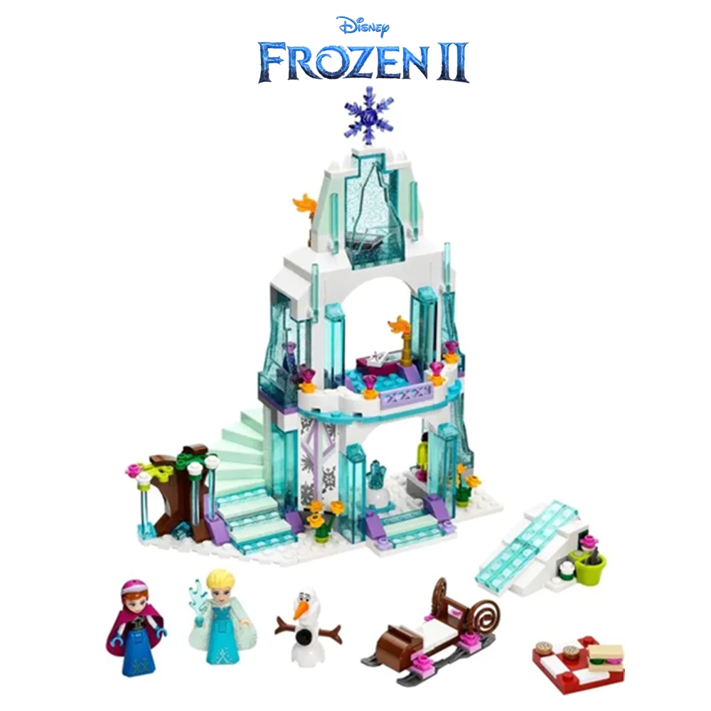 Конструктор Холодное сердце 2 Disney Эльза и Анна ледяной замок принцесса друзья