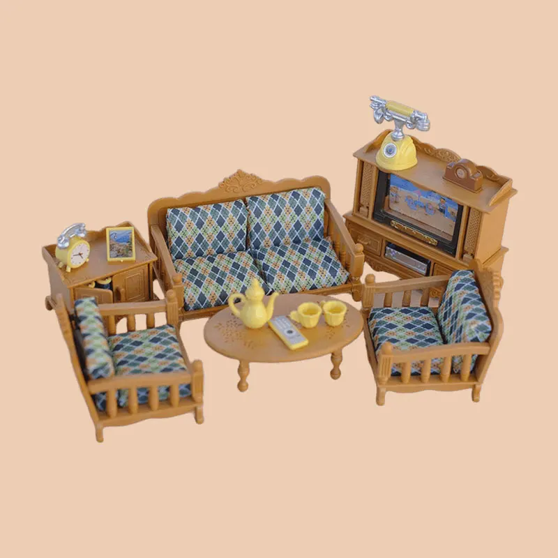 인형 집 가구 1/12 미니어처 장난감, 소녀 인형 액세서리, 침실 욕실 인형 집 키트