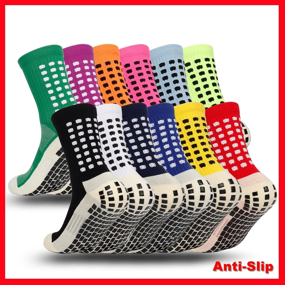 

Football for Sports Grip Soccer Tennis Basketball Socks Socks Men's Non-Slip Anti-Slip Medium Sleeve Training