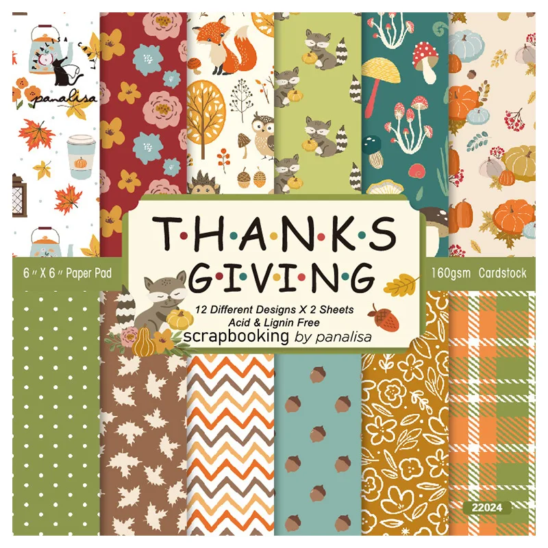 Festive Scrapbooking Cardstock: 12-Sheet Christmas Paper Pad
