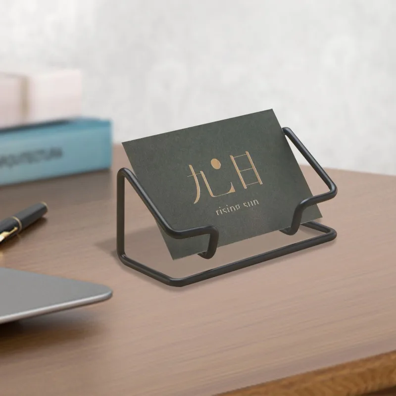 신용 카드 슬롯이 있는 다기능 명함 홀더 데스크 주최자 사무실 리셉션용 이름 ..