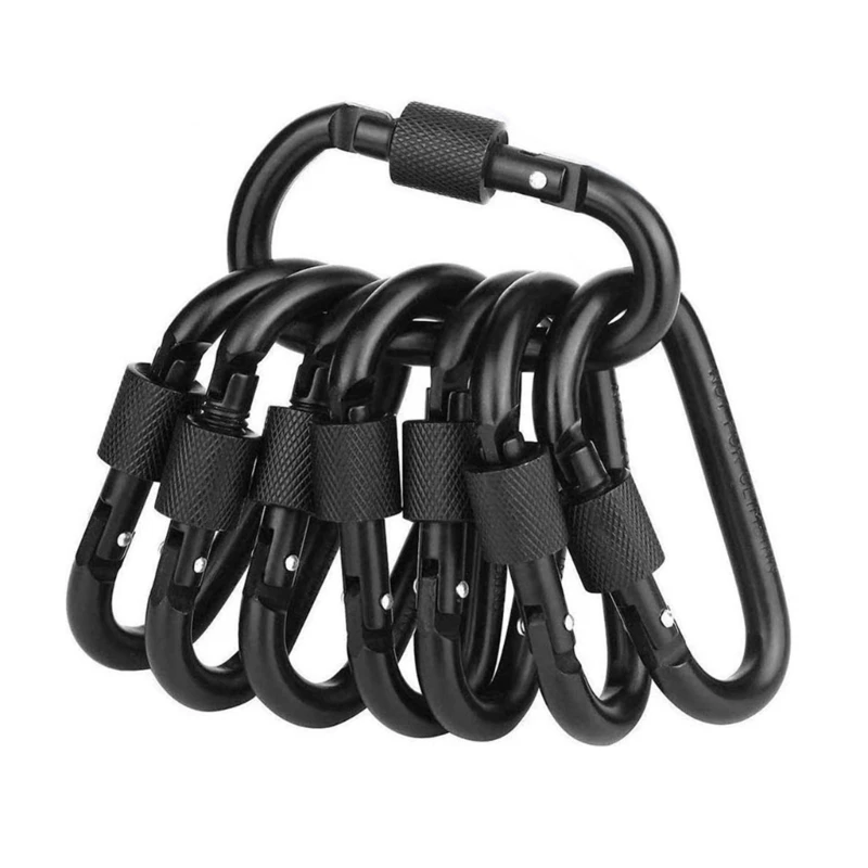 

Climbing Equipment Backpack Buckle D-rings Screw Lock Carabiner Buckle Hook