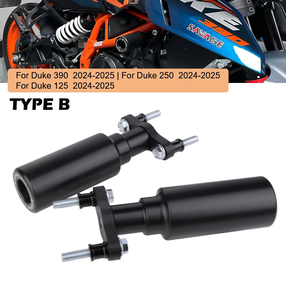 TARAZON Protezioni Caduta Moto Frame Sliders Per KTM Duke 125 / 200 (2011-2014) - Set Antinfortunistico In Alluminio E ABS - 5