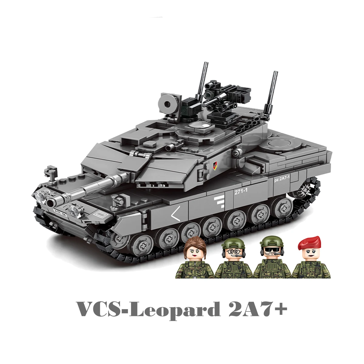 Military Armored Hummer Stryker Tank Car US Russia Army Modern War Soldier Weapons Model Building Blocks Brick Children Kid Toys — view 4
