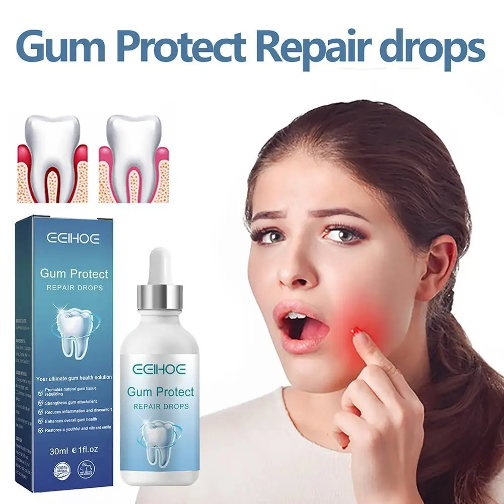 Quickly Gum Repair Serum Drops Gum Repair Drops Relief Periodontal Toothache Gum Protect Repair Drops Teeth Whitening Toothpaste Oral Care