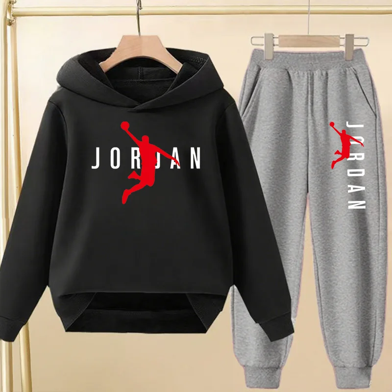 2-13 Years Boys 2pcs Autumn Spring Hoodie+Pants TracksuitsGirls Casual Streetwears Kids Cute brand Children Clothes Sets 1