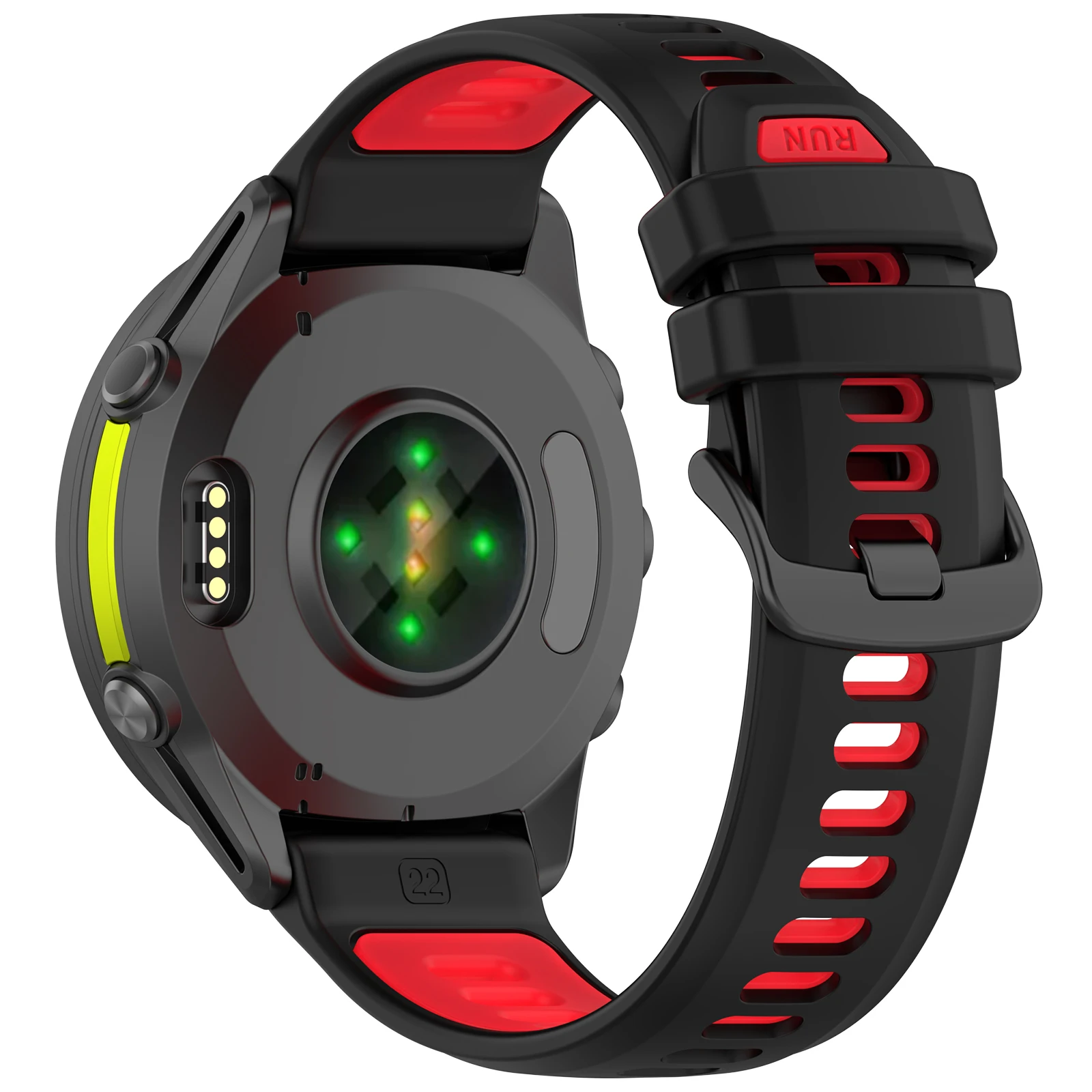 Two-Tone Silicone Sports Wristband - Comfortable Strap for Forerunner Series