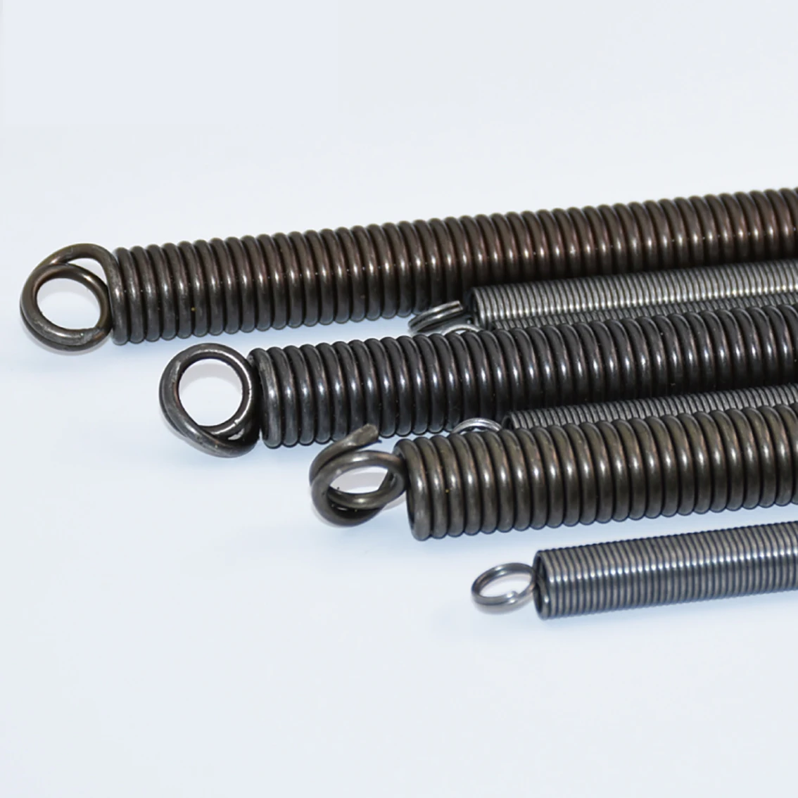 Wire Diameter 0.3-6mm Carbon Steel Tension Spring L-shaped Double Coil Tension Spring Closed Loop Length 300 1PCS compression spring