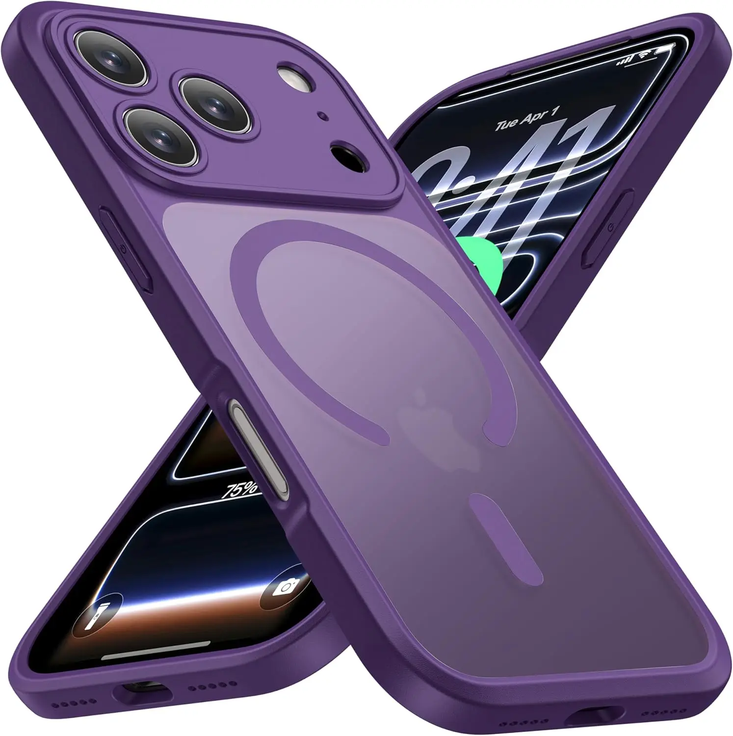 Matte Transparent Magnetic Luxury Frosted Phone Case