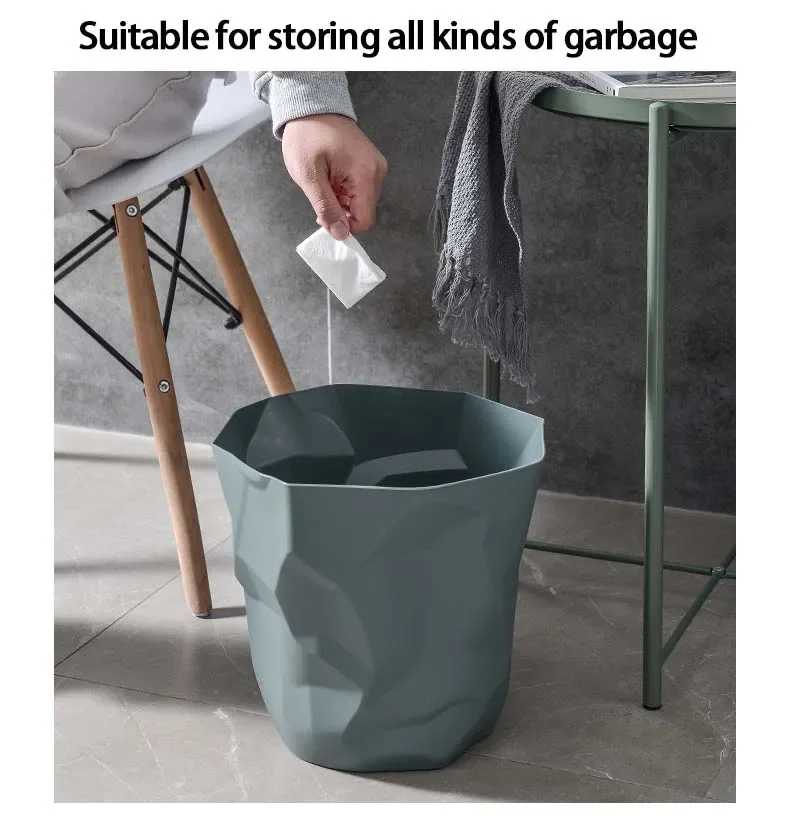 Irregular Trash Can - Creative Bathroom Waste Bin for Home