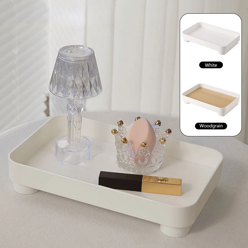 

Multi-Function Wooden Rectangle Desktop Storage Tray Perfume Aromatherapy Dressing Table Cosmetics Storage Box Kitchen Storages