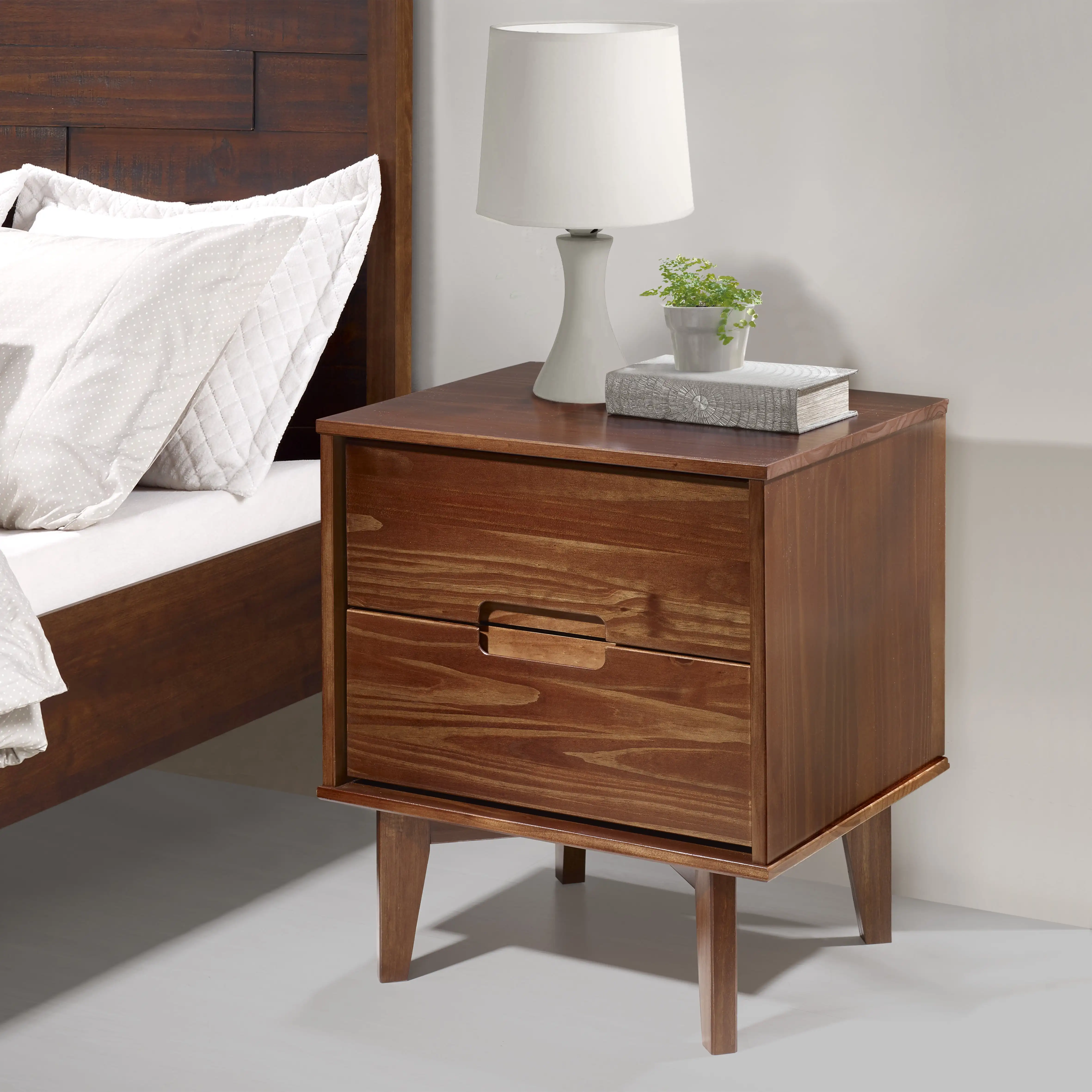 

Bellamy Studios Sonoma 2-Drawer Nightstand, Walnut