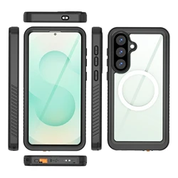 Waterproof Shockproof Solid - Color Phone Case with Full Enclosure - Galaxy S26 Plus (Black)