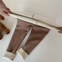 Leggings une pièce coréens pour enfants, unisexe, pour garçons et filles, bébé, prévention du froid, chaud, dessin animé, pieds liés élastiques, nouvelle collection automne hiver 5
