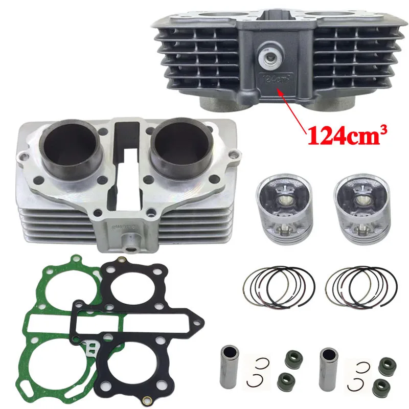 

Cylinder Kit 44mm 47mm pin 13mm For CB125 TWIN CA125 CB125T CBT125 CM125 244FMI 247FMJ 125cc Upgrade 150cc