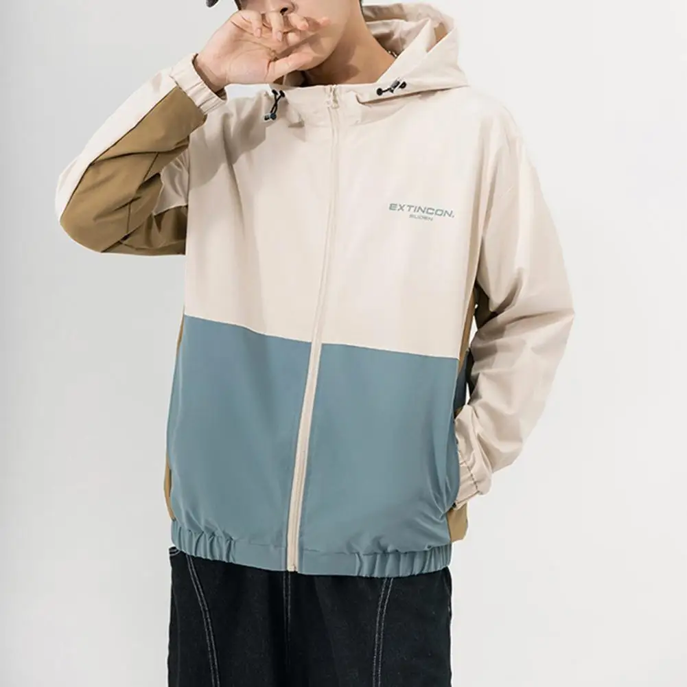 

2023 Autumn New Men's Casual Jackets Korean Fashion Outdoor Nylon Fabric Multi-Pockets Hooded Windbreaker Coats