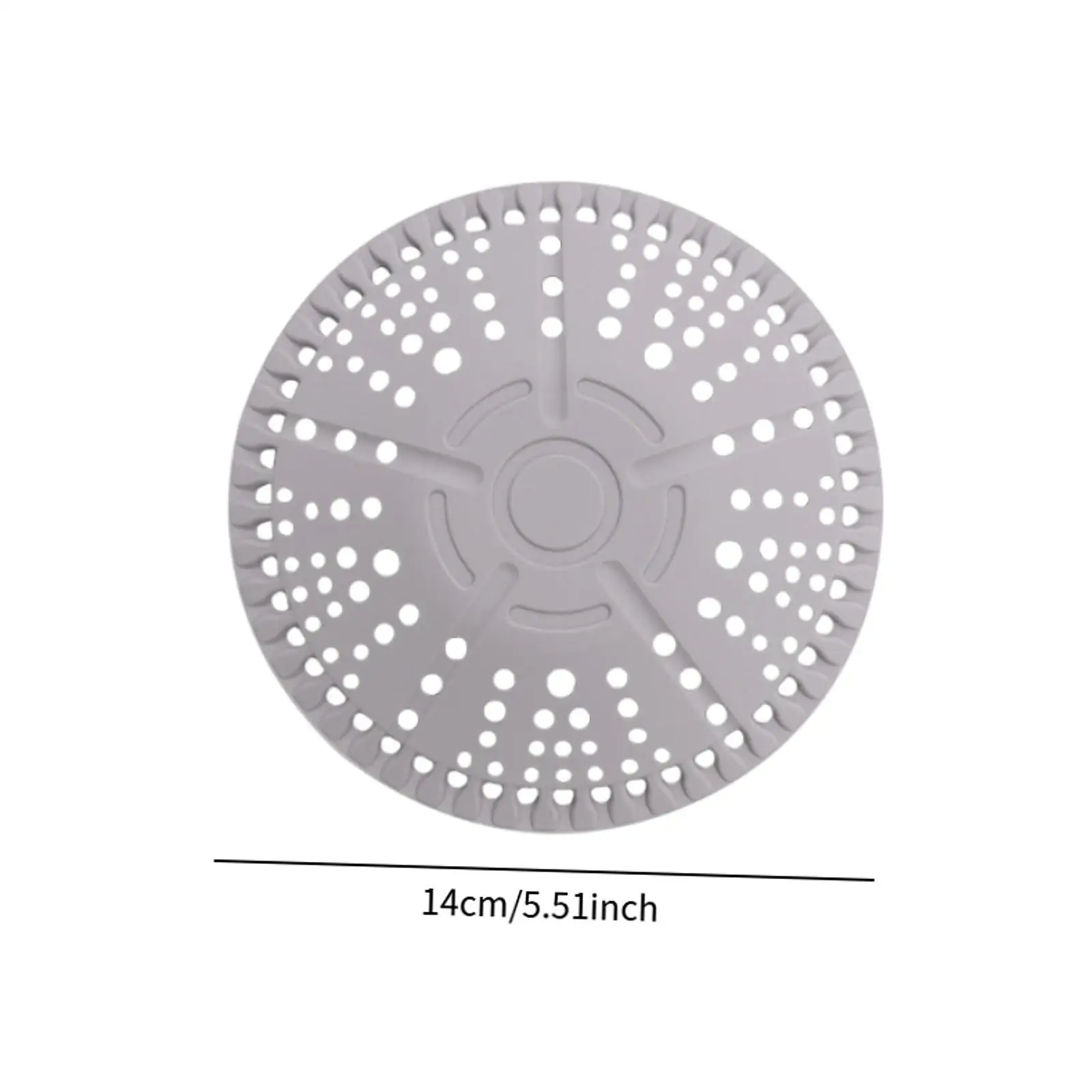 2x Drain Cover Silicone Drain Catcher for Washbasin Laundry Room Shower 6