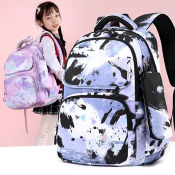 Borse da scuola per ragazze Set da 3 pezzi Zaini per bambini Scuola primaria Grado 3 Studenti Bookbag con borsa per il pranzo a matita 8-10 anni