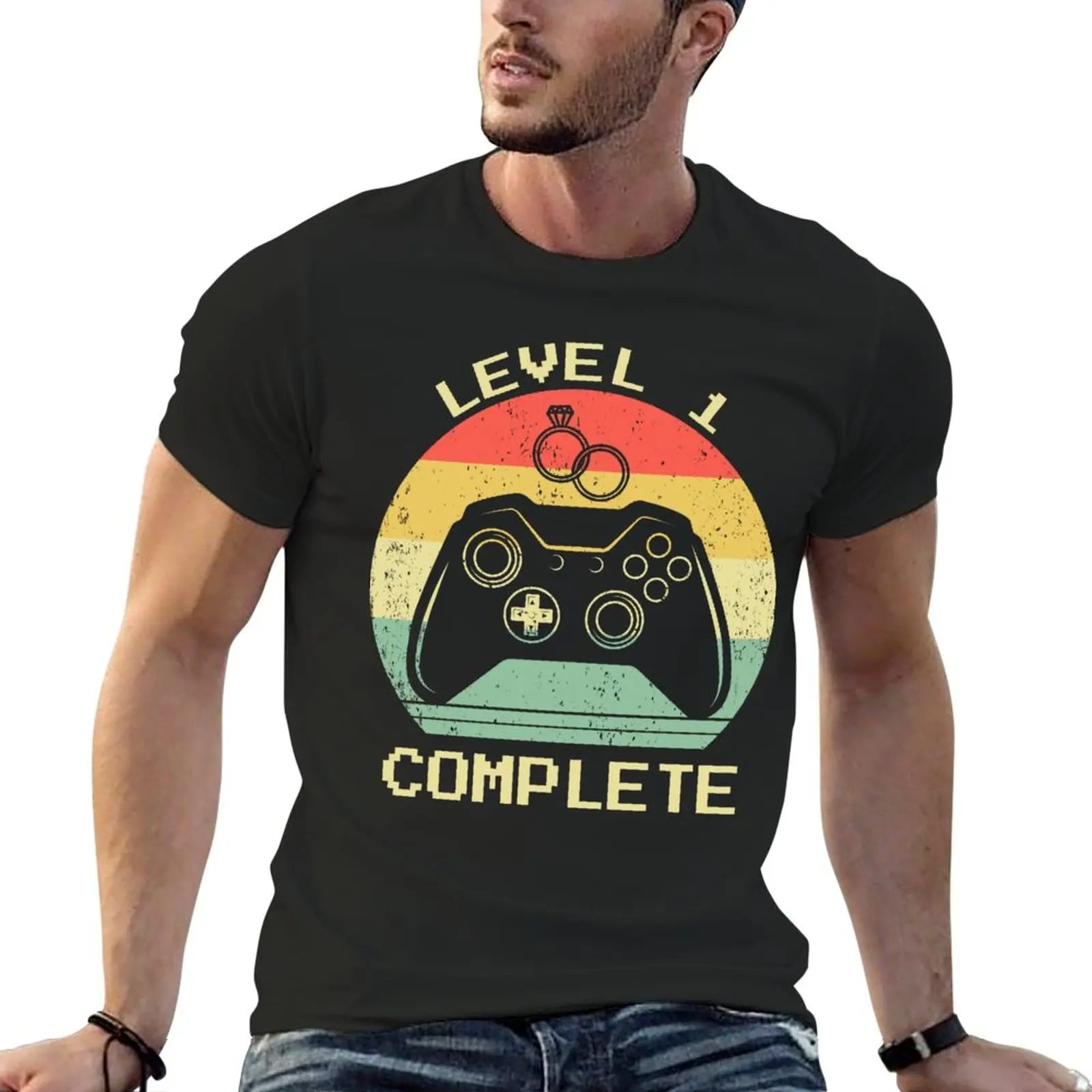 

New Wedding Marriage First Anniversary Funny Gamer Lover T-Shirt t shirt man Short t-shirt mens t shirts