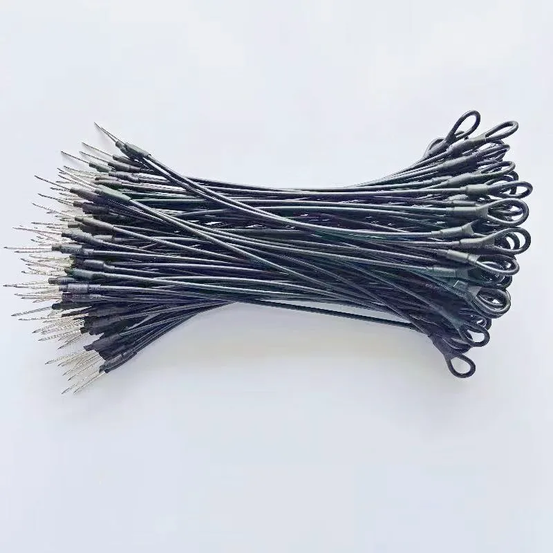 Security Tag Lanyard 100 Pieces/bag 17cm Black Color EAS Tag Lanyard Supermarket Anti Theft System