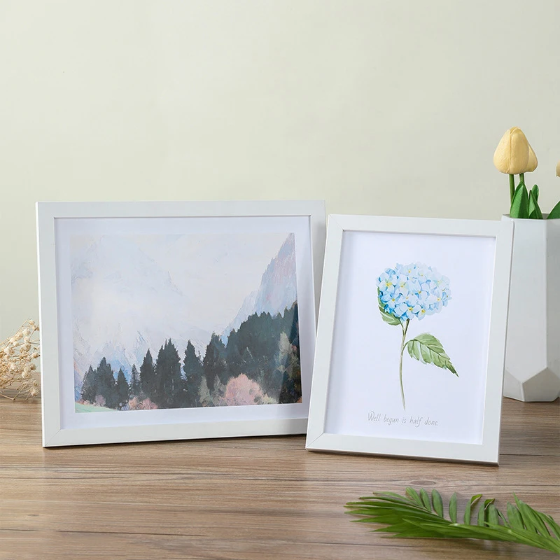 Small Wood Photo Frame For Wall Hanging 9X13 10x15cm Stand For Pictures Decor Commemorative Gift photo frame,wood canvas frame,wood photo frame,wood frame,wood picture frame