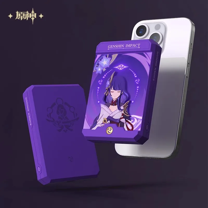 Genshin Impact Power Bank Auxiliary Battery Wireless Product Customizable High Capacity 5000mah Magnet Accessories Gamer Gifts 3